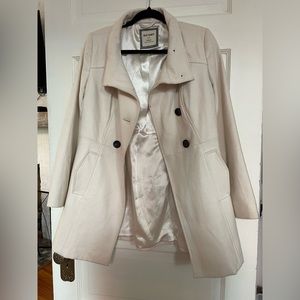 Women’s Peacoat - Cream - Size Small - Old Navy